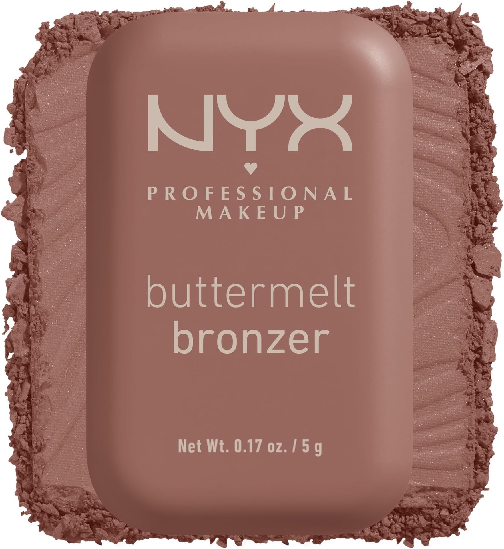 NYX Professional Makeup Buttermelt Bronzer, Powder Bronzer, 12 HR Wear, Fade Resistant & Transfer Resistant, Buildable, Vegan, Shade - Butta Biscuit,, 1 Count