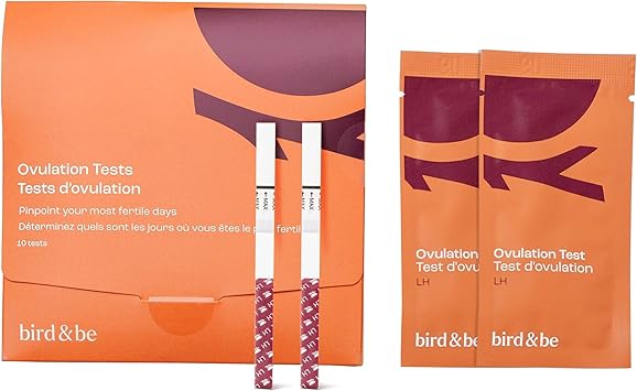 bird&be Ovulation Test Strips LH | 10 High-Accuracy Predictor Kits | Track Fertile Window & LH Surge | Eco-Friendly Low-Waste Design | Easy Dip & Read Results | TTC Fertility Monitor