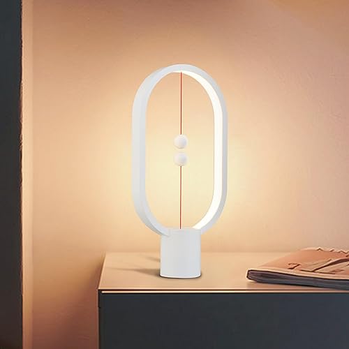 Miniatura 6 de Heng - Luz de equilibrio, lámpara de mesa LED alimentada por USB, creativa, luz nocturna con interruptor magnético, lámpara de mesa regulable para