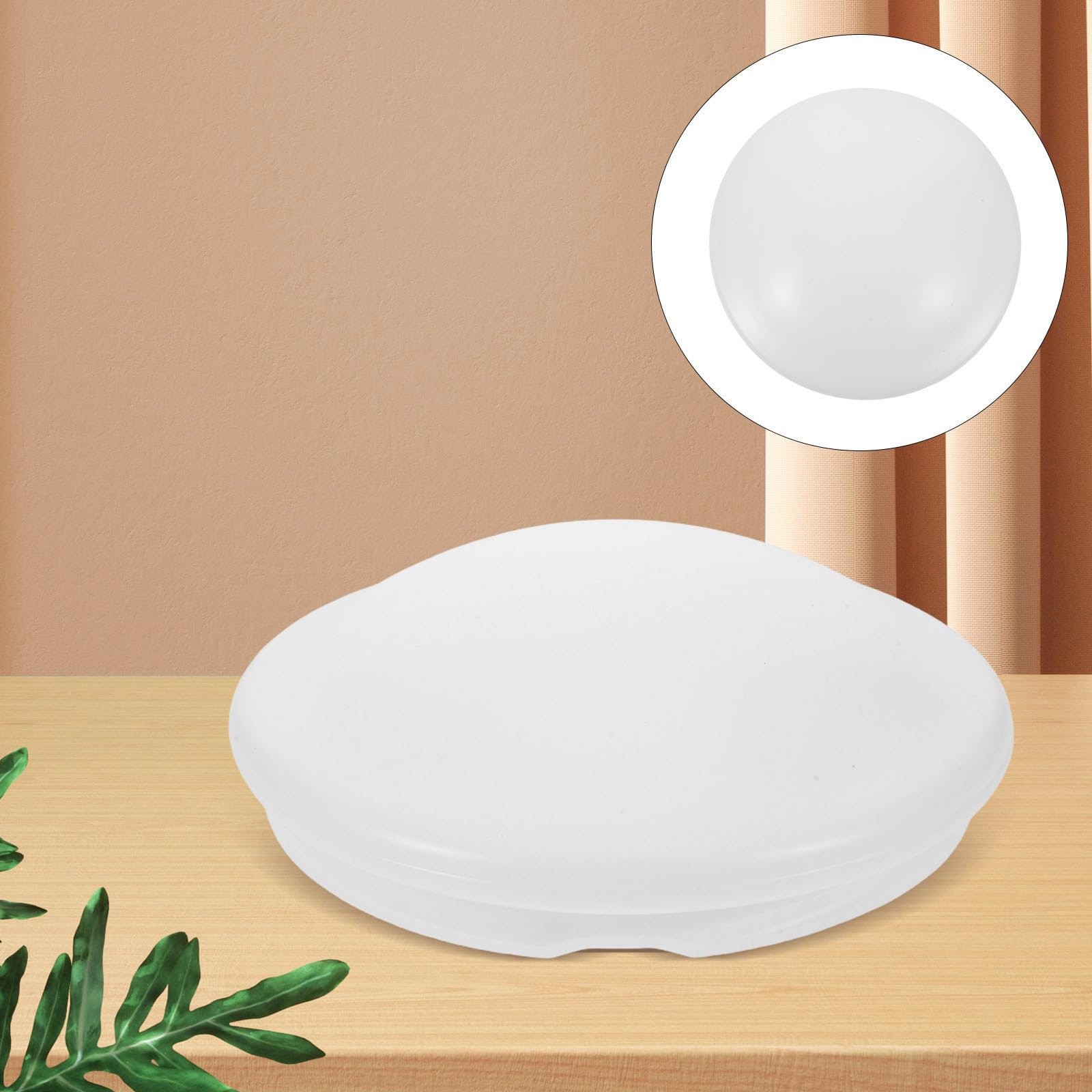 Pantalla Acrílica para Ventilador de Techo 18 CM Diámetro X 2 CM Altura Globo Reemplazo Lámpara Colgante Dormitorio Pantalla Lámpara Hongo para Iluminación Interior