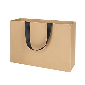 Amazon | 手提げ袋 ギフトバッグ 紙袋 無地 買い物バッグ 10枚