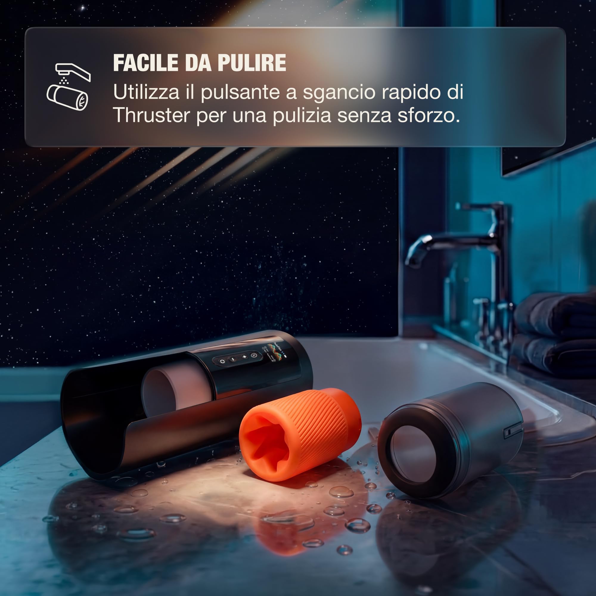 Arcwave Thruster Masturbatore Automatico e Rotante per Uomo | Rotazione 360° | 200 Movimenti | Sleeve per Pene | Pocket Pussy in Silicone | Sex Toy per Adulti | Stroker con App Sync | Ricaricabile