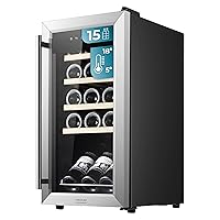Cecotec Cantina Vino 15 bottiglie - Cantinetta Vino GrandSommelier 1550 Inox Compressor. 15 bottiglie