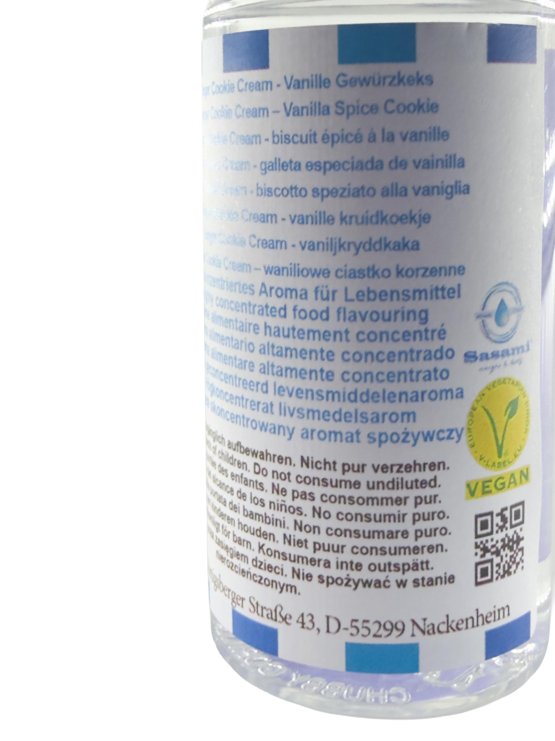 Ginger Cookie Cream – waniliowe ciastko korzenne aromat koncentrat – Wegański – Sasami – 100ml
