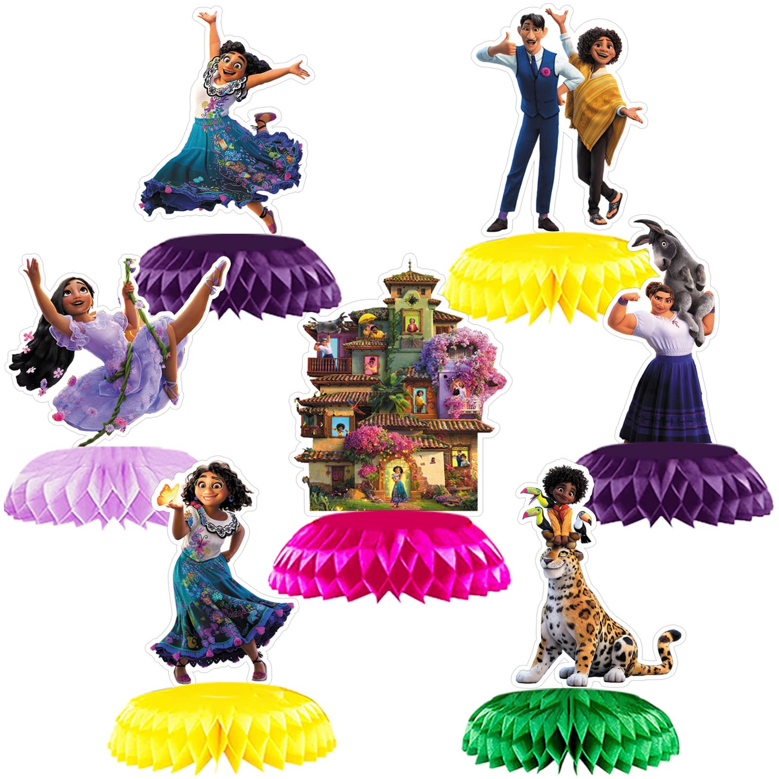 Buy LUEOOT Magic Encanto Birthday Party Supplies 7pcs Magic Theme Table Centerpieces
