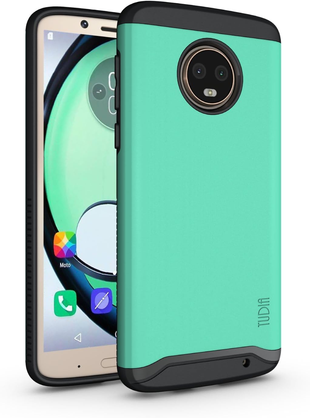 Motorola Moto G6 Plus Case, TUDIA SlimFit Heavy Duty