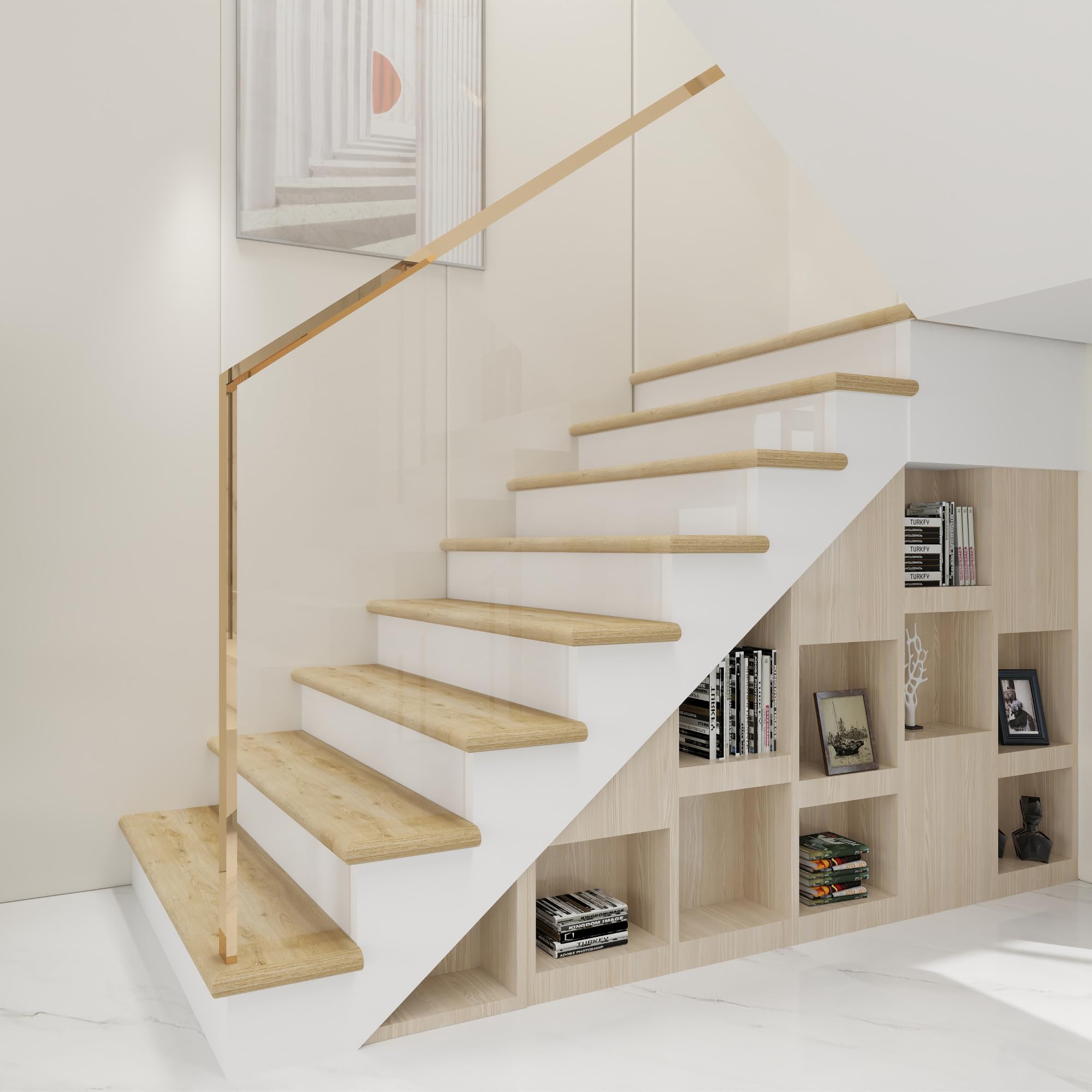 NEU.HOLZ Staircase Panelling Bunschoten Set of 2 Stair Panelling