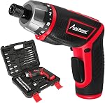 AVID POWER Electric Screwdriver Set Rechargeable 4V Cordless Screwdriver Kit with 44pcs Accessories, 5.65Nm Screw Gun,5+1 Torque Setting, 2 Position Handle with LED Light