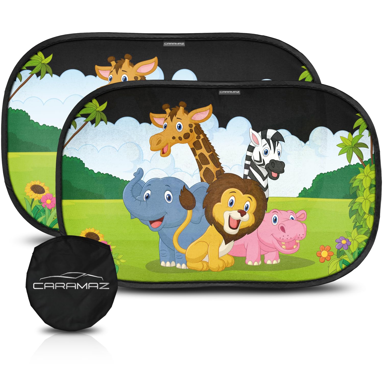 CARAMAZ Car Window Shade for Baby with Certified UV-Protection 2 Pack - 20"x12"