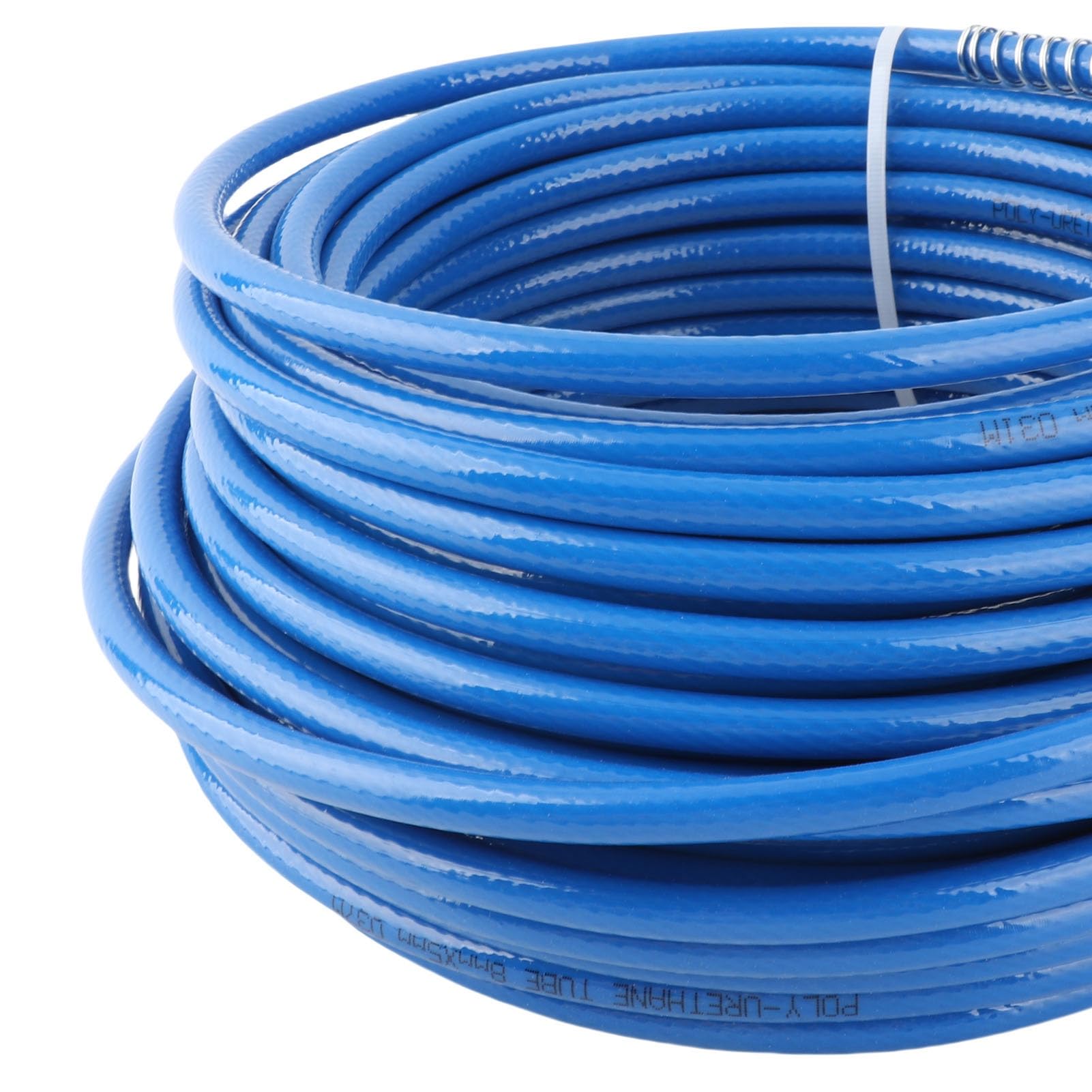 Tubo de manguera PU de alta presión del compresor de aire para reparación y construcción de automóviles [longitud de 20 m] (Azul)