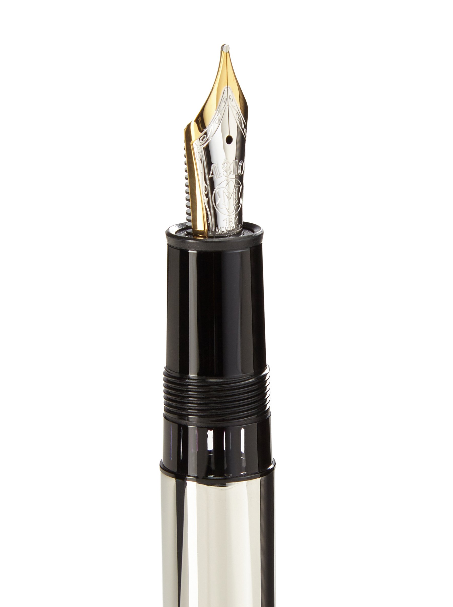 Amazon | Montblanc MeisterstuckカーボンとスチールピストンFountain