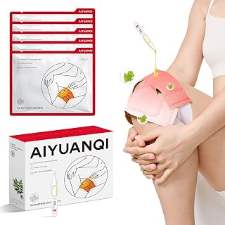 4PCS Knee Self-Heating Patches with Essential Oil, Mugwort Wormwood Adhesive Patches for Fitness, Workplace, Elderly Knee Pain Relief