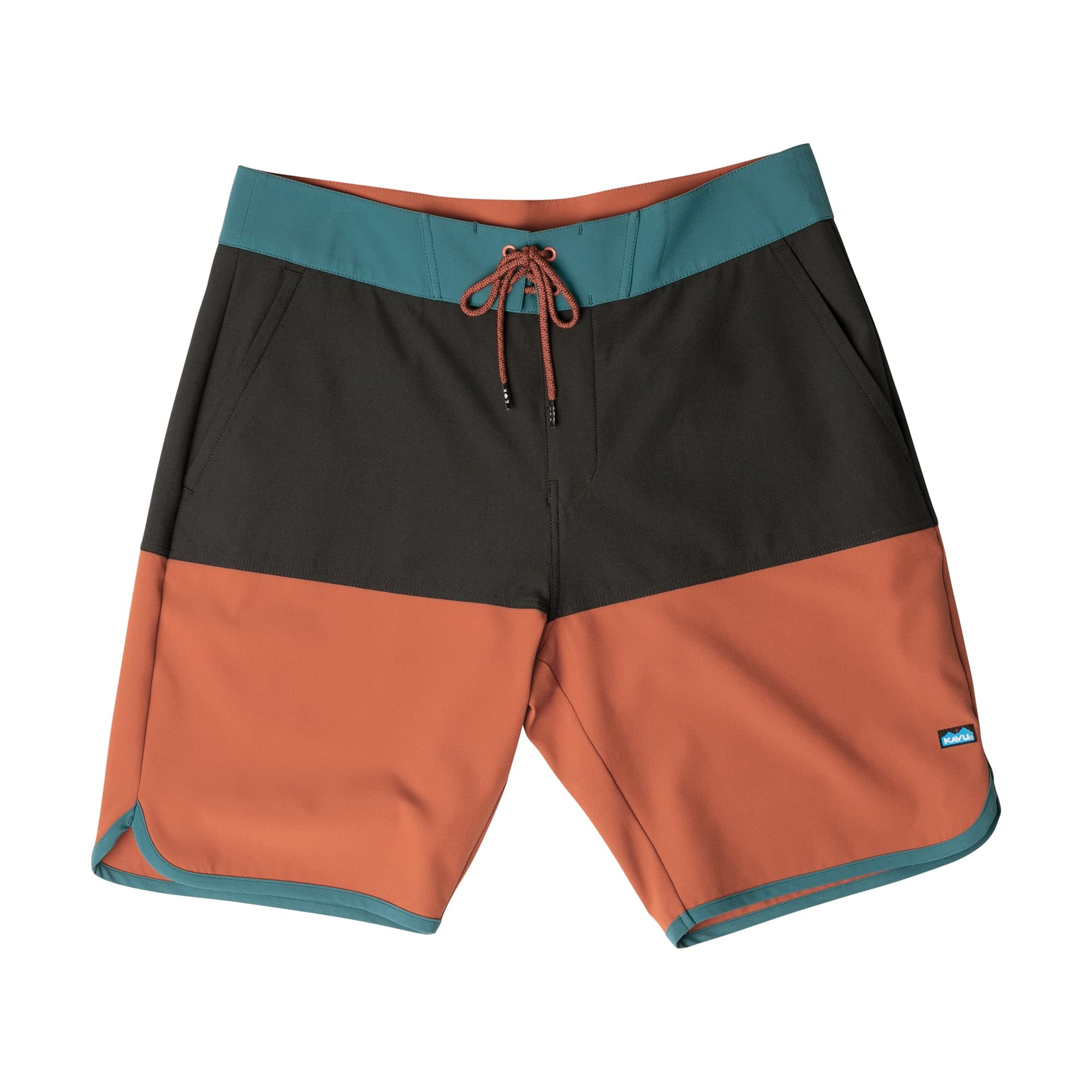 KAVU Land Or Sea Quick Dry Shorts with Pockets, Drawcord Trunks - Clay Basin - S