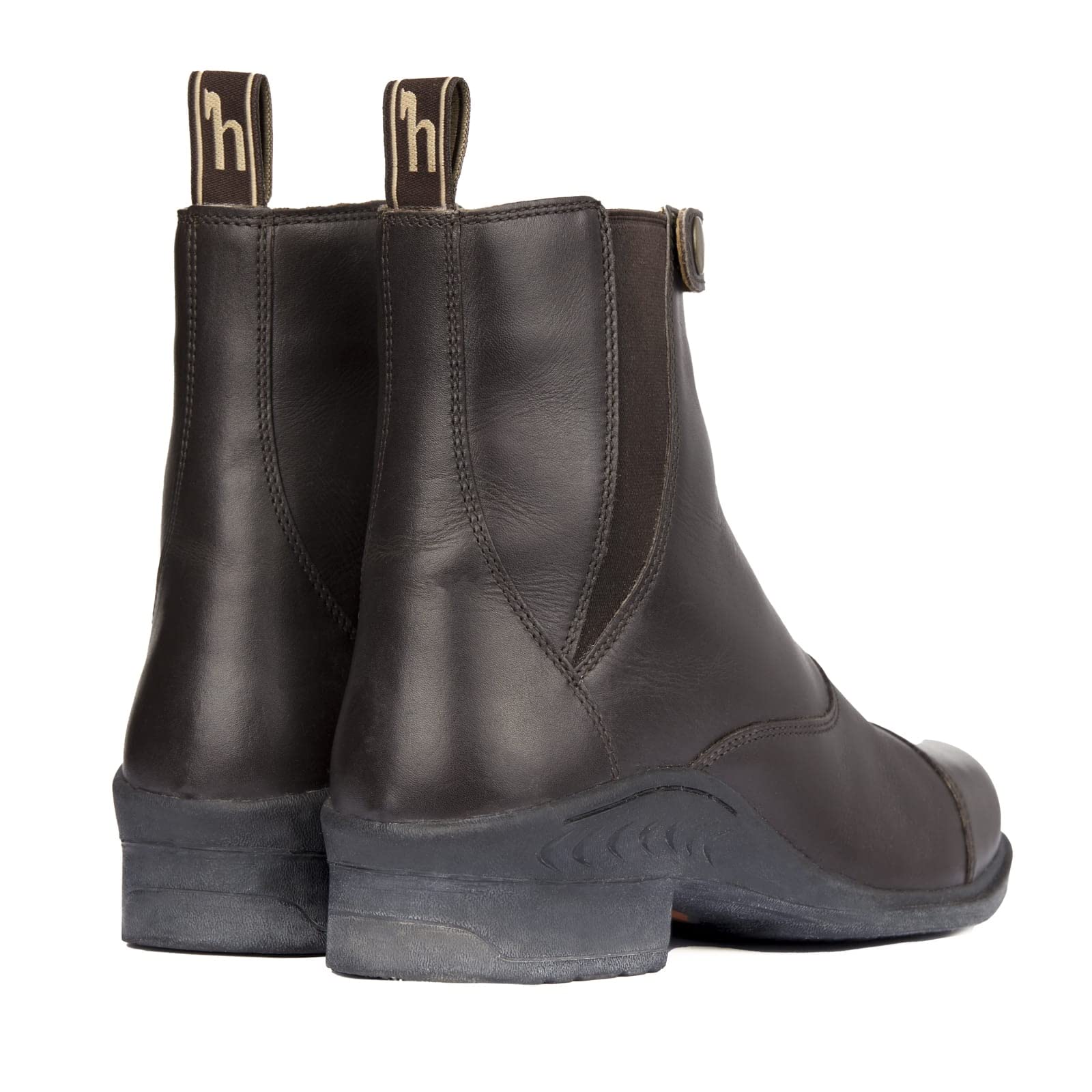 HORZE Rose Reitstiefeletten aus Leder mit Reißverschluss, Braun, 41