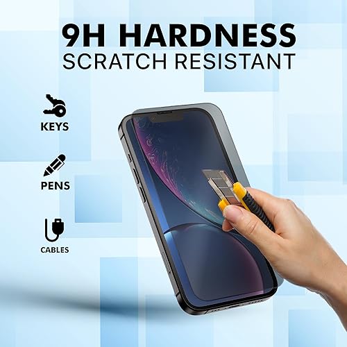 Miniatura 5 de Protector de pantalla de vidrio templado para iPhone 12 Pro Max y protector de lente de cámara, paquete de 2 y 2 kits de instalación resistentes a