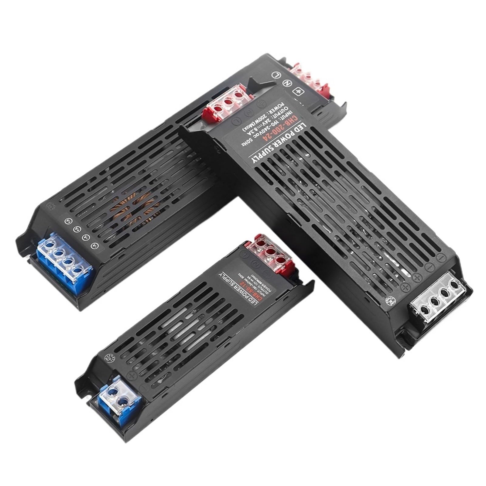 Transformateur d'éclairage LED muet AC190-240V, sortie constante, DC12V 24V 60W 100W 150W 200W 300W 400W, alimentation LED(DC12V,300W)