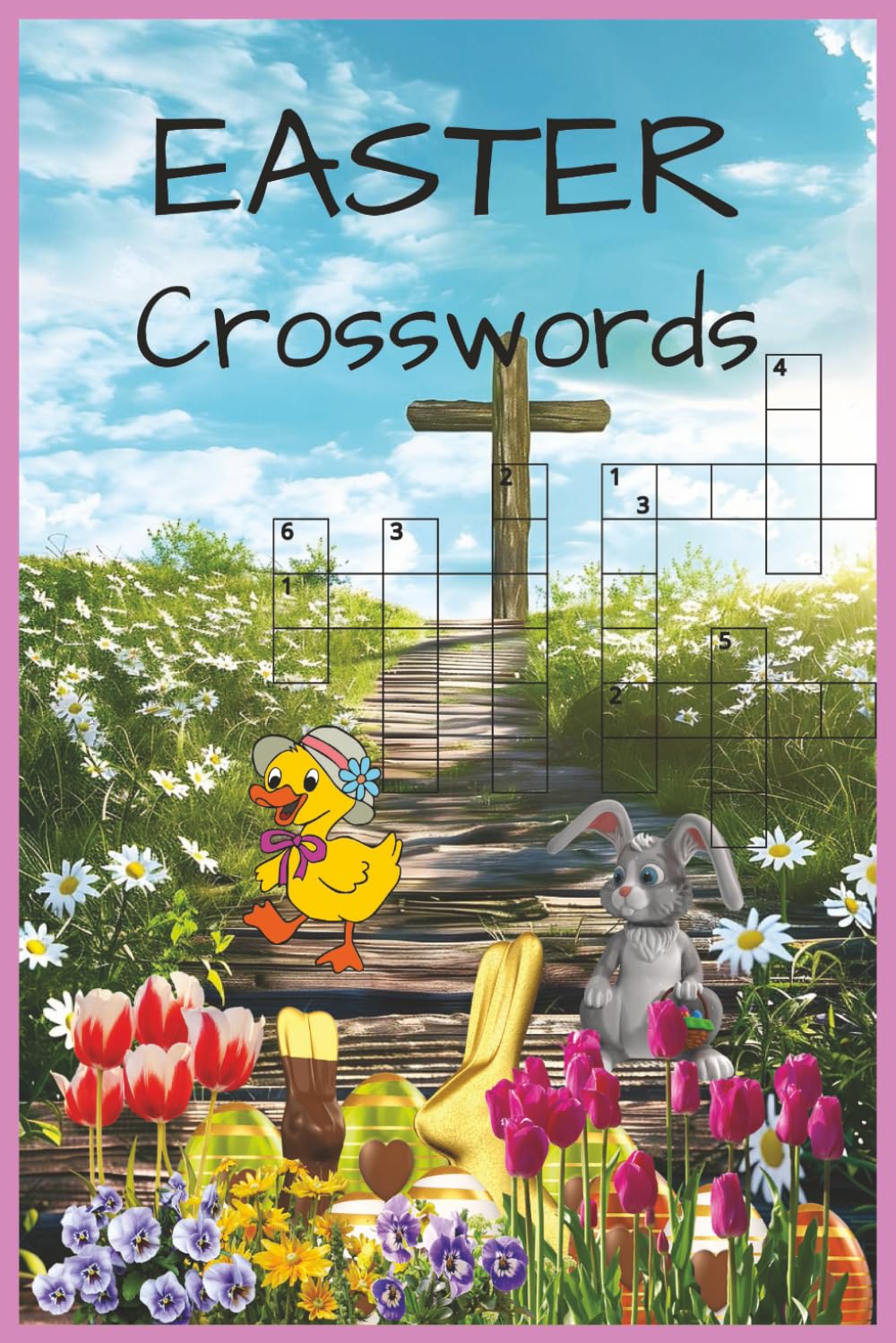Easter Crossword Puzzles: Crossword Puzzles with Easy to Read Print about Easter, Springtime, Spiritual and More | 50+ Puzzles … Gift for Vacations, Holidays and Relaxation