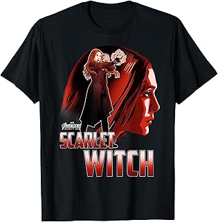 Infinity War Scarlet Witch Profile Camiseta