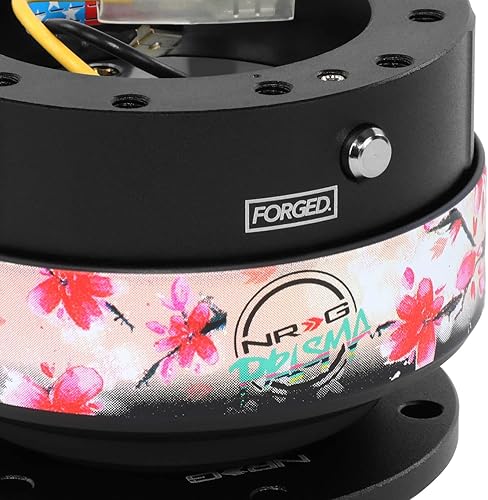 Miniatura 2 de NRG Innovations NRG-SRK-200BK-SAK Gen 2.0 Adaptador de liberación rápida para volante de 6 orificios con pernos de montaje, liberación rápida,