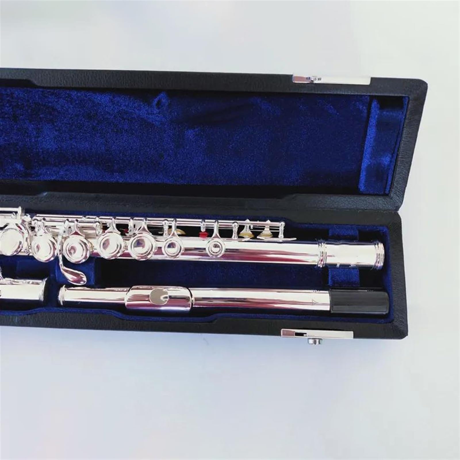 Corpo In Nichel Argento 17 Fori Aperti Chiave C Tune Strumento Flauto Flauto E-Key Placcato Argento Con Custodia Flauto Traverso Kit