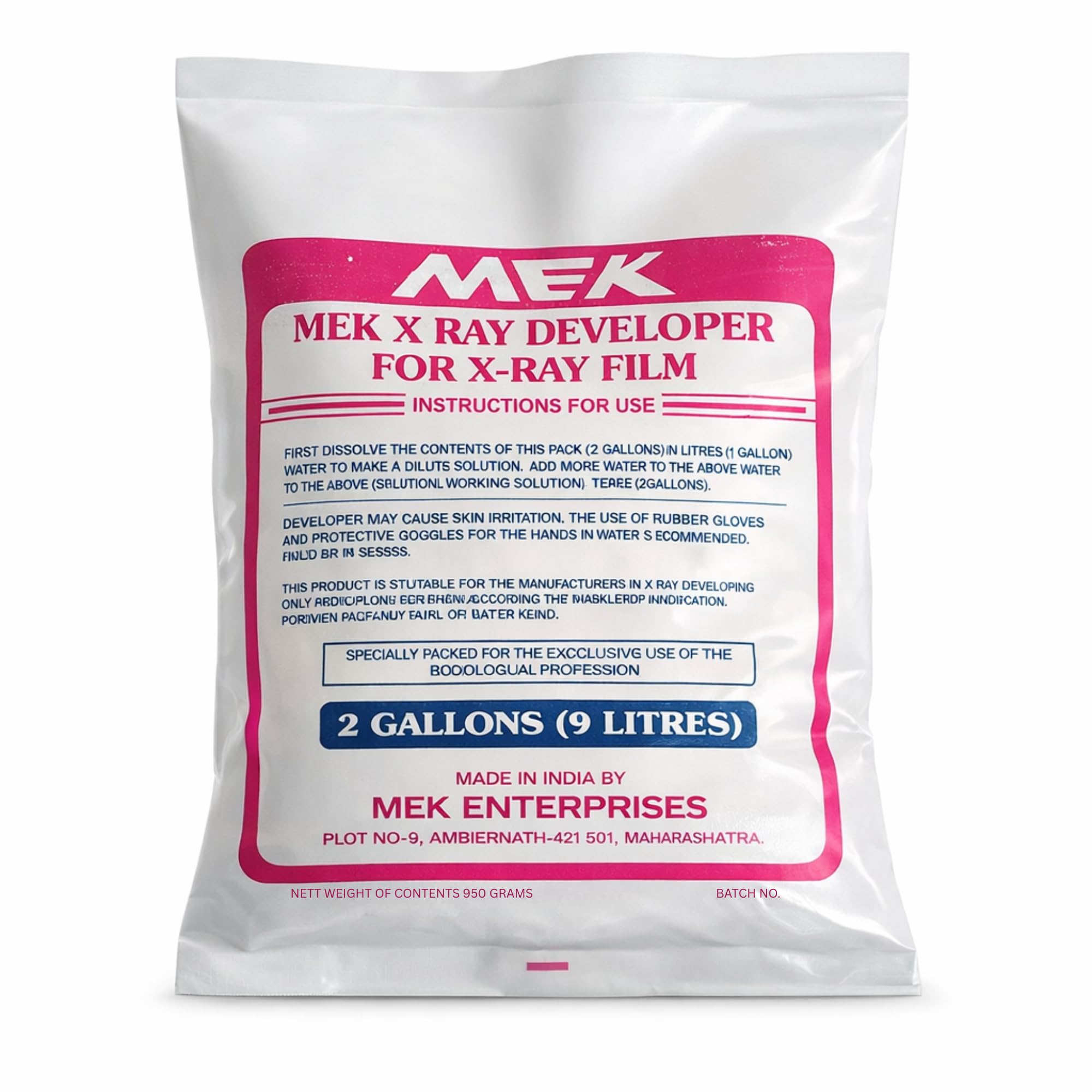 X Ray Developer Powder for Xray Film Processing | Chemical Kit | Radiology & Medical Imaging Developer | NET WEIGHT 950g-image-24