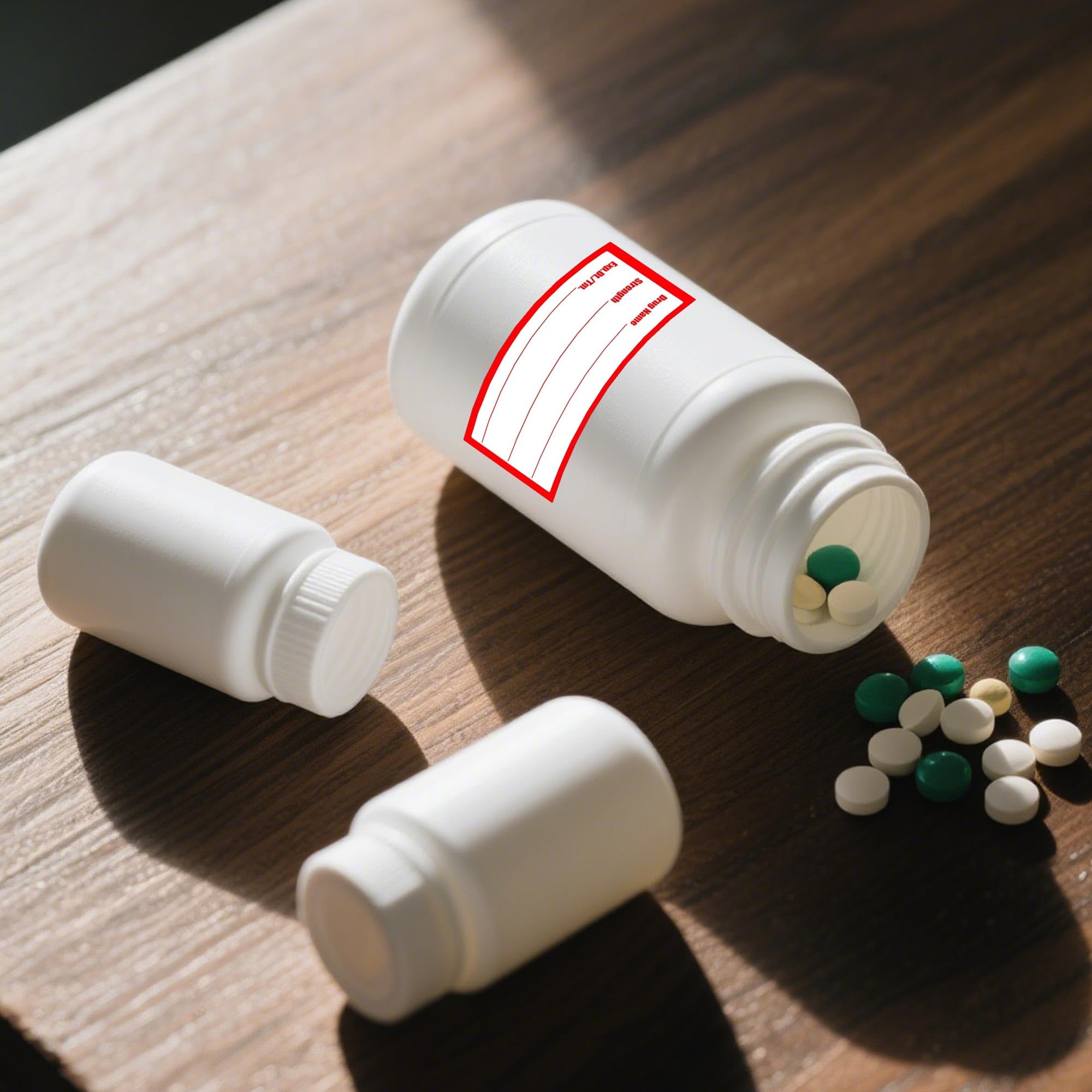 アメリカ　薬局ラベル　1箱 Amazon.com: 500Pcs Drug Name Label Stickers Medication Strength