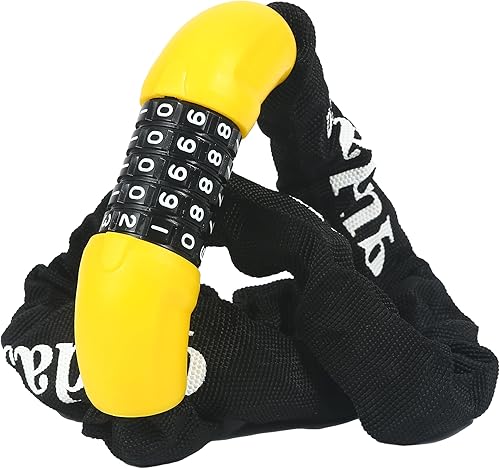 Cerradura de bicicleta de marca alemana combinación de 5 dígitos de alta seguridad antirrobo de cadena de bicicleta - Cerradura de bicicleta sin disponible en Yaxa Costa Rica