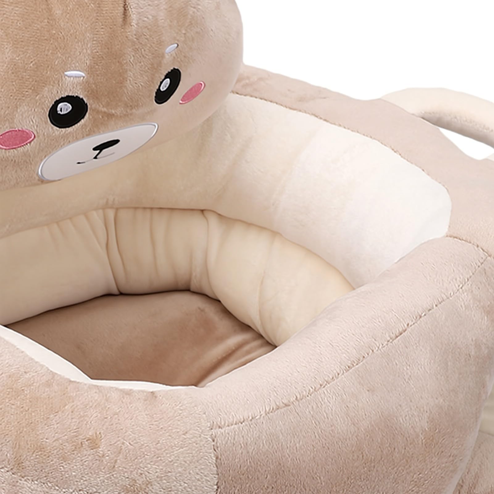 CHICIRIS Divano per Bambini Simpatico Peluche Cartoon Animal Sedia di Supporto per la Schiena per Neonati e Bambini Piccoli Materiale Morbido Peluche (Orsa)