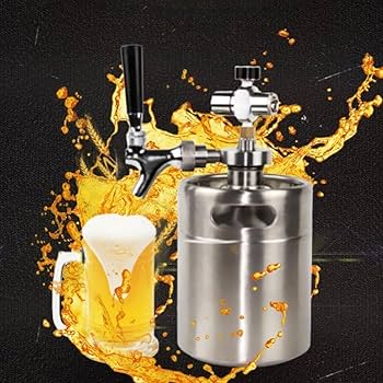 Amazon.co.jp: ビール樽 ビールサーバー ミニビール樽 304