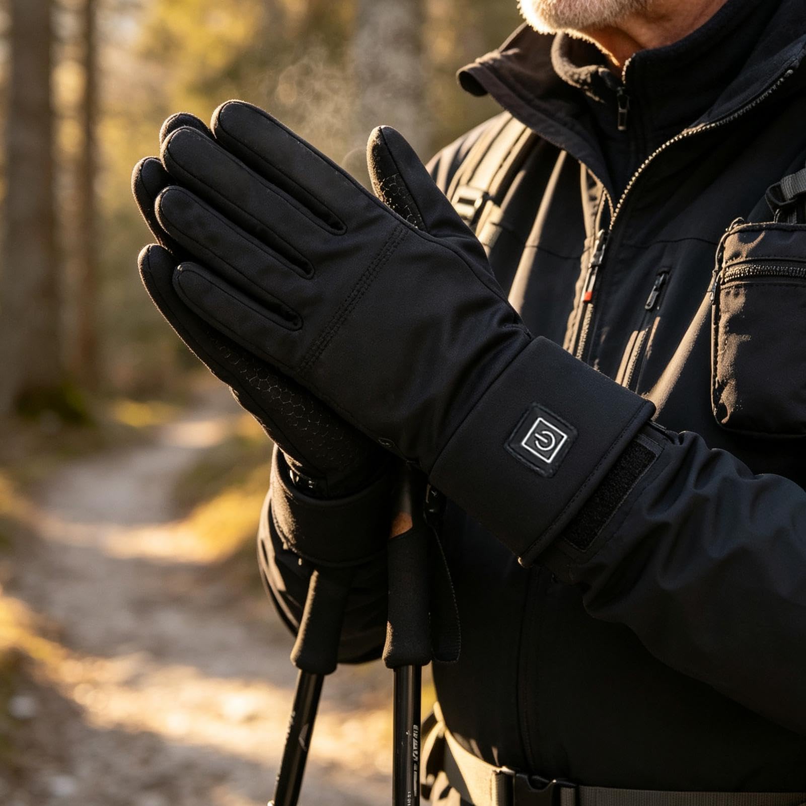 Forros de guantes calefactables recargables Mitones Táctiles Recargables