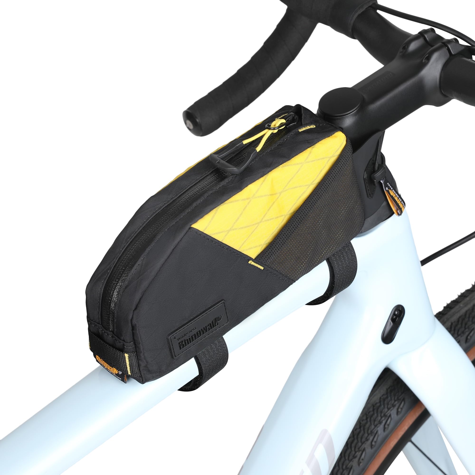SUNTTELF Top Tube Bike Bag Bicycle Frame Bag Front Bike Pouch Cycling Accessories Bike Pack Two Mounting System