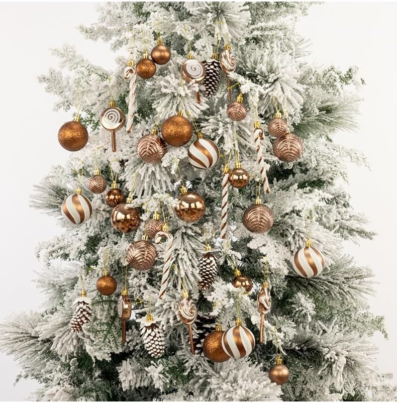 クリスマスツリーデコレーション、キャンディケイン クリスマスボールオーナメント40個セット - クリスマスツリー、ホリデー、ホームパ