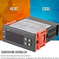 ARCELI Digitális Termosztát 110V-220V Hőmérséklet Szabályozó Fűtés Hűtés Funkcióval Szenzorral 5