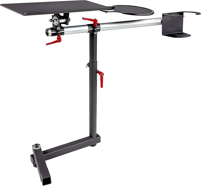 OpenWheeler Keyboard and Mouse Tray Stand with Cup Holder