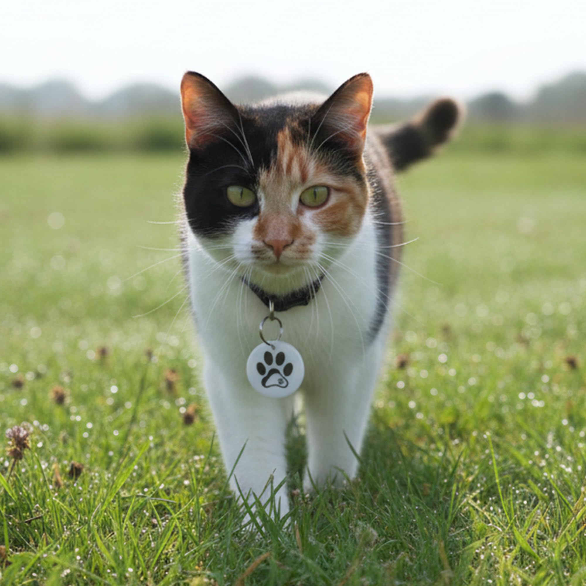 Compatibile con il collare RFID Sureflap Surefeed Microchip - Set di 2 medaglioni di ricambio impermeabili per animali domestici - Senza microchip (Bianco)