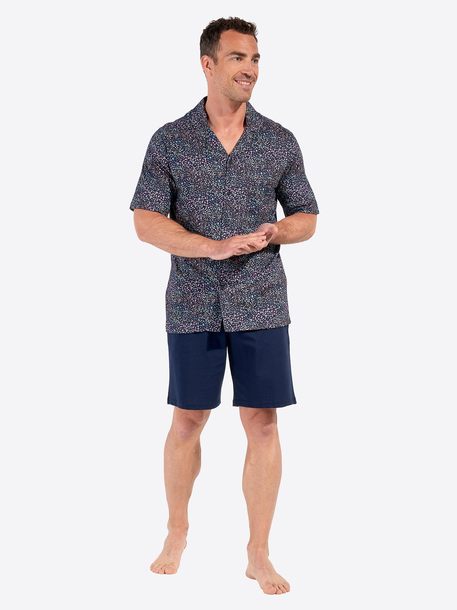HOM Herren Pyjama Kurzer Vineyard Pajama Set (1er Pack)