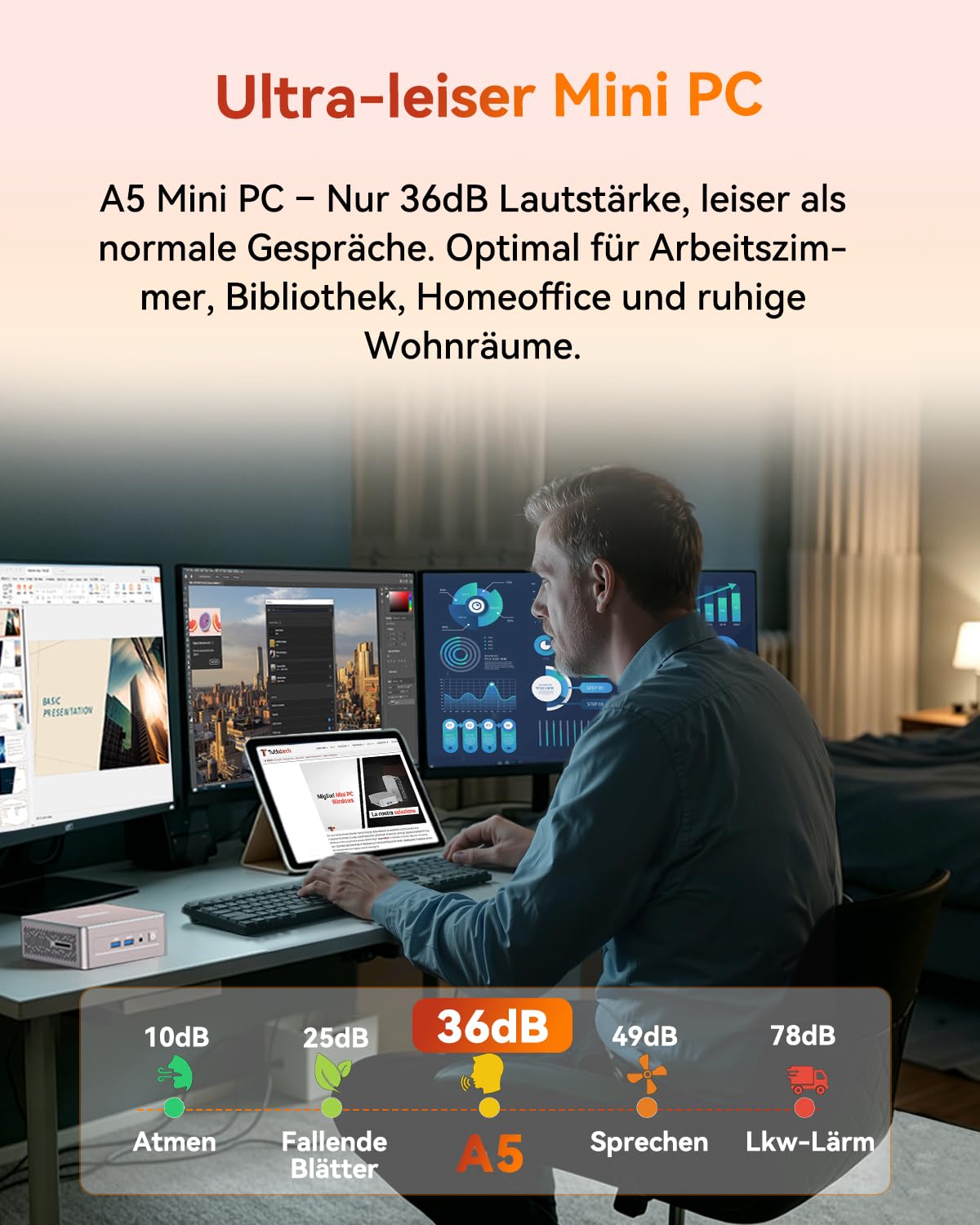 GEEKOM Mini PC A5 mit AMD Ryzen 5 7430U, 16GB DDR4 (Aufrüstbar,Kein LPDDR) 512GB SSD | 3 Jahren Garantie | 2.5G LAN | Windows 11 Pro | PC mit Dual HDMI 8K | Mini Computer für Home/Office/Gaming