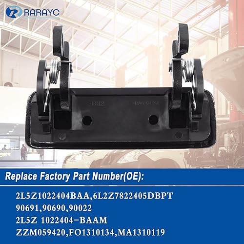 Miniatura 4 de Manija de puerta exterior (2 piezas) de metal para Ford Ranger 1998-2011, Mazda B2300 B3000 B4000 delantero izquierdo y manija lateral derecha del