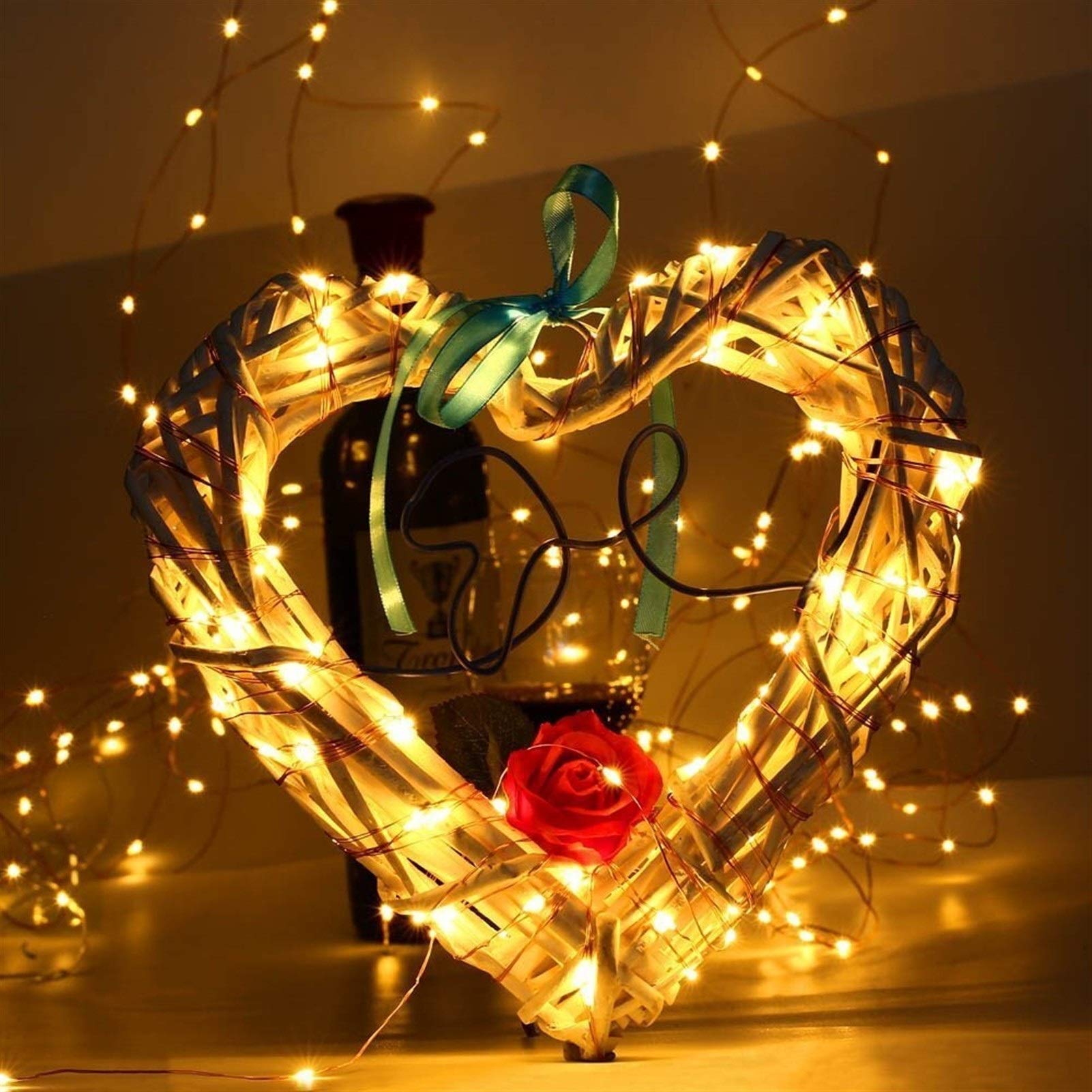2M 5M 10M LED Cadena de Luces AA Batería Hada Garland Lámpara Iluminación de Vacaciones para árbol de Navidad Decoración de Fiesta de Boda