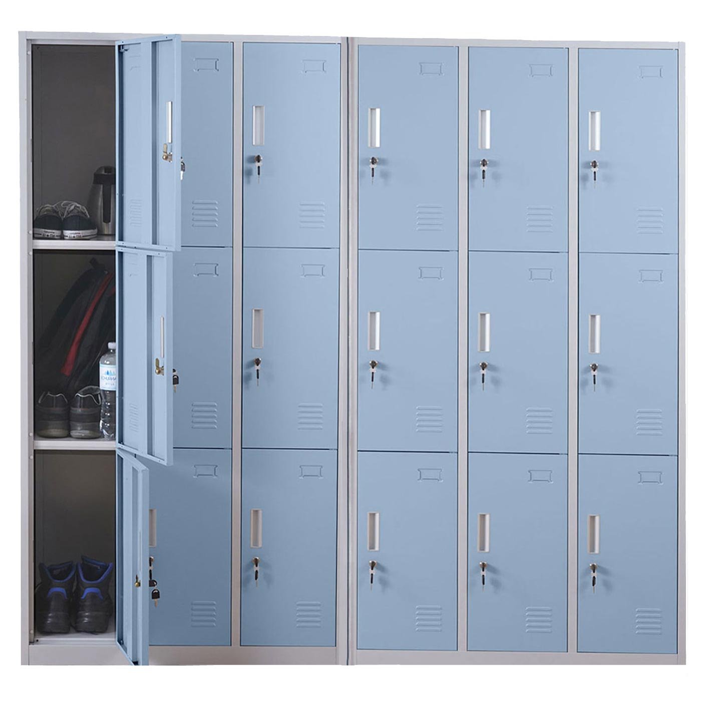 Mendler taquilla Boston T829, taquilla para Objetos de Valor, 18 Compartimentos