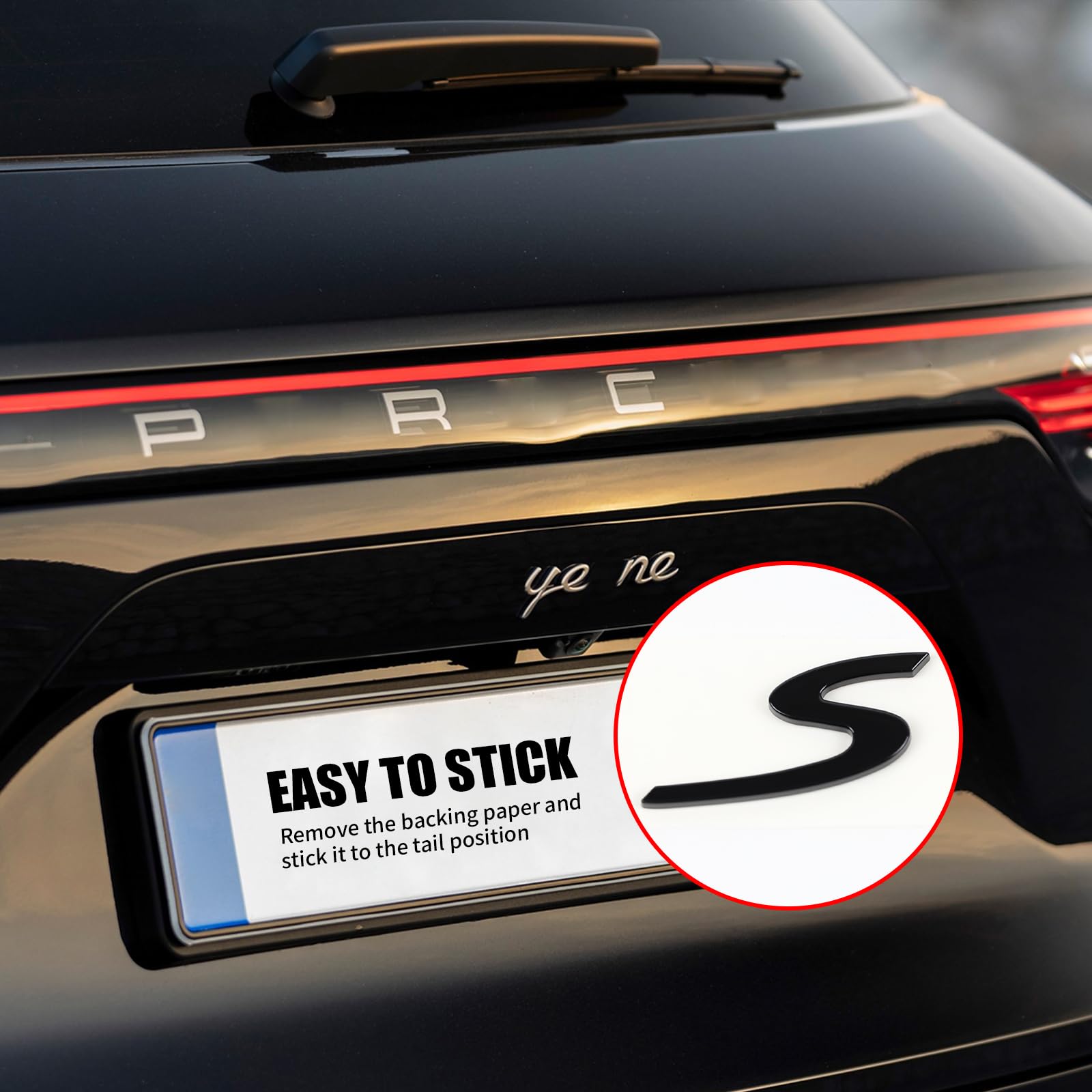 GTS Zwart Glanzend Achterklep Logo Terug Badge Embleem Tuning GTS Zwart Glanzend Achterklep Logo Terug Badge Embleem Tuning