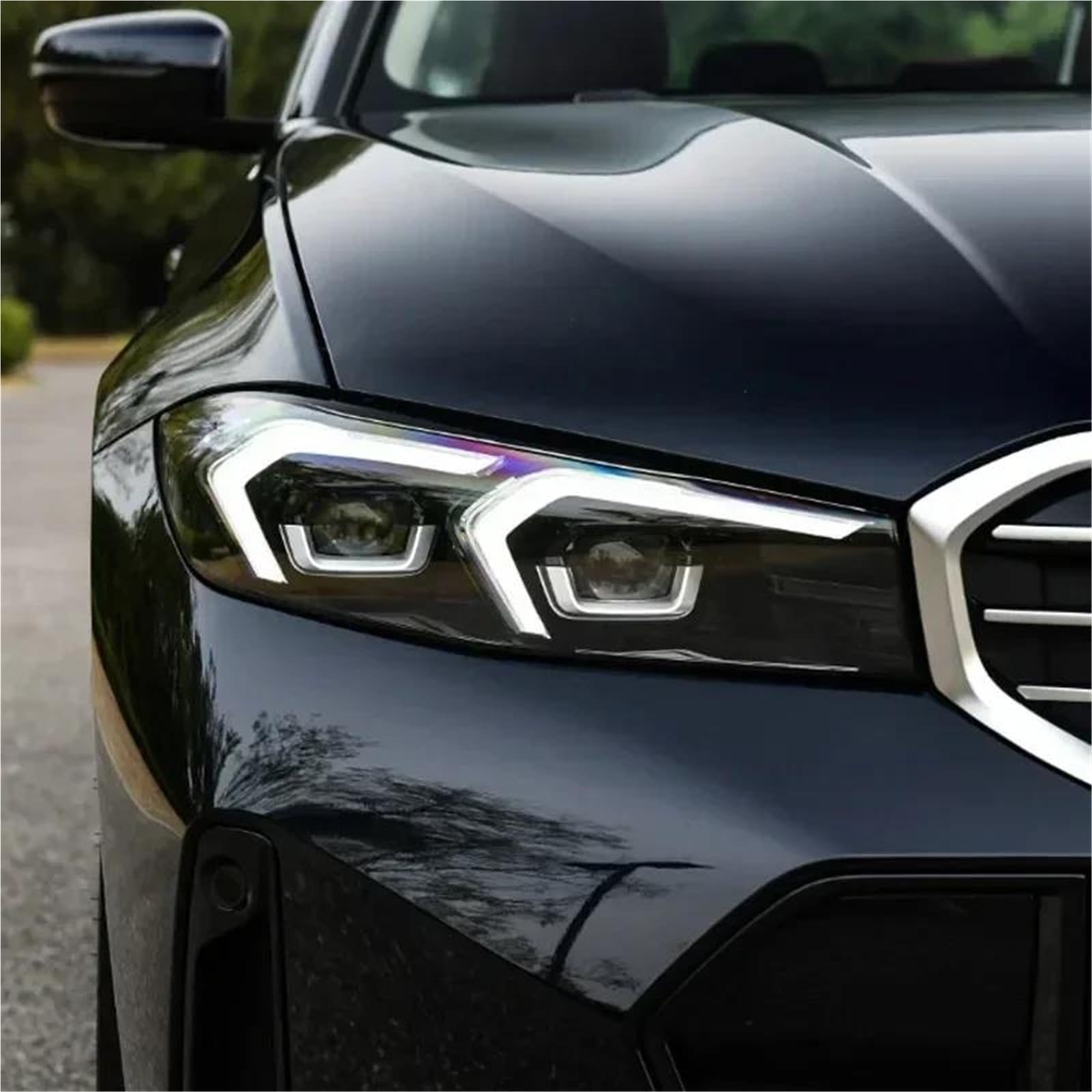 Paralume Trasparente Per Fari Auto Alloggiamento Lampada Lente Copertura Per Per BMW Serie 3 G20 G21 2023 2024(Right)
