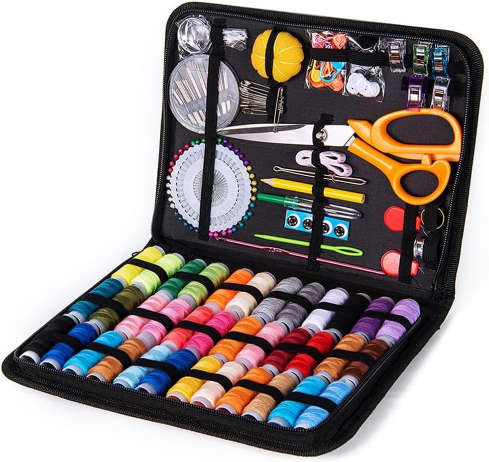 ASWRTYJO Sewing Box Set Portable Multifunctional Sewing Kit Hand Sewing Sewing Storage Box Sewing Needle Sewing Box