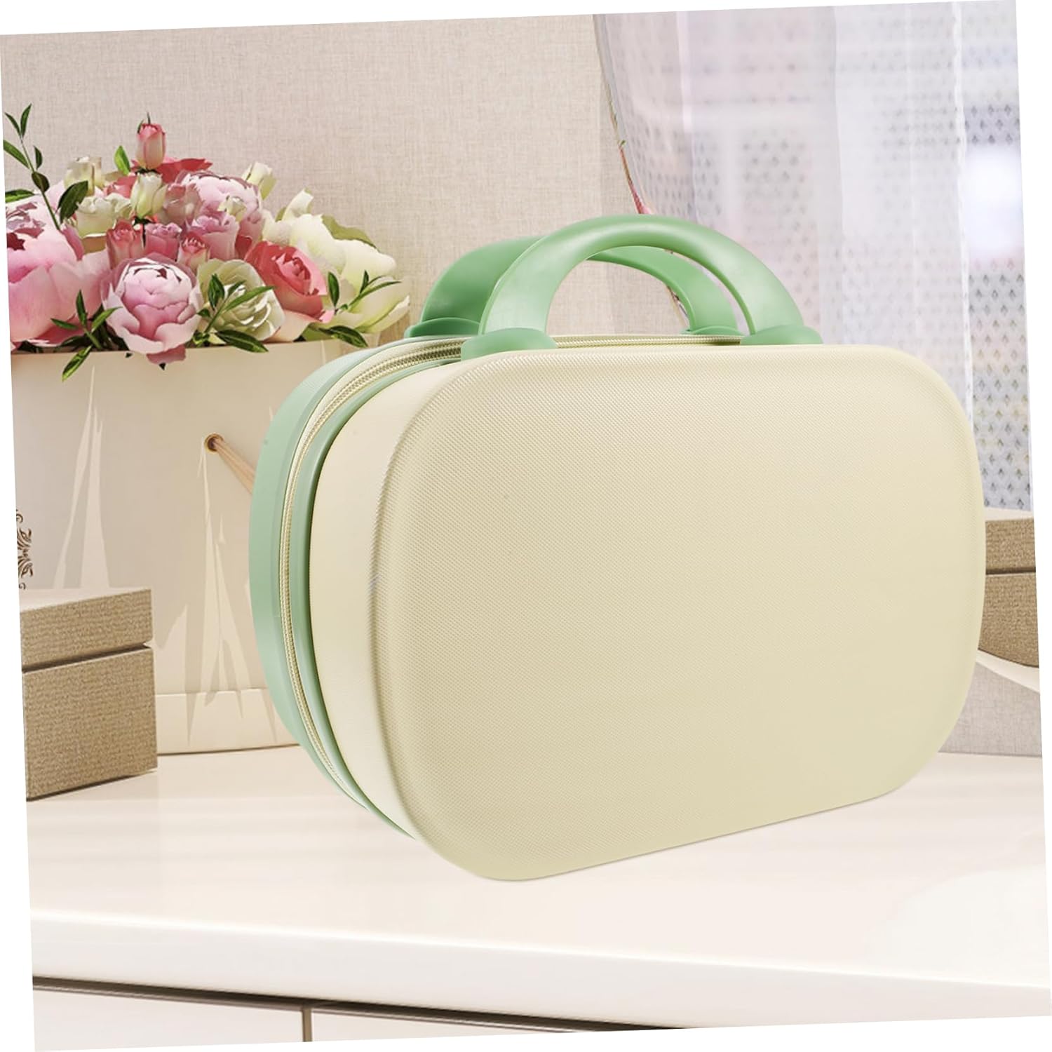 Travel Makeup Brush Holder Multifunction Makeup Bag Hard Case for Travel