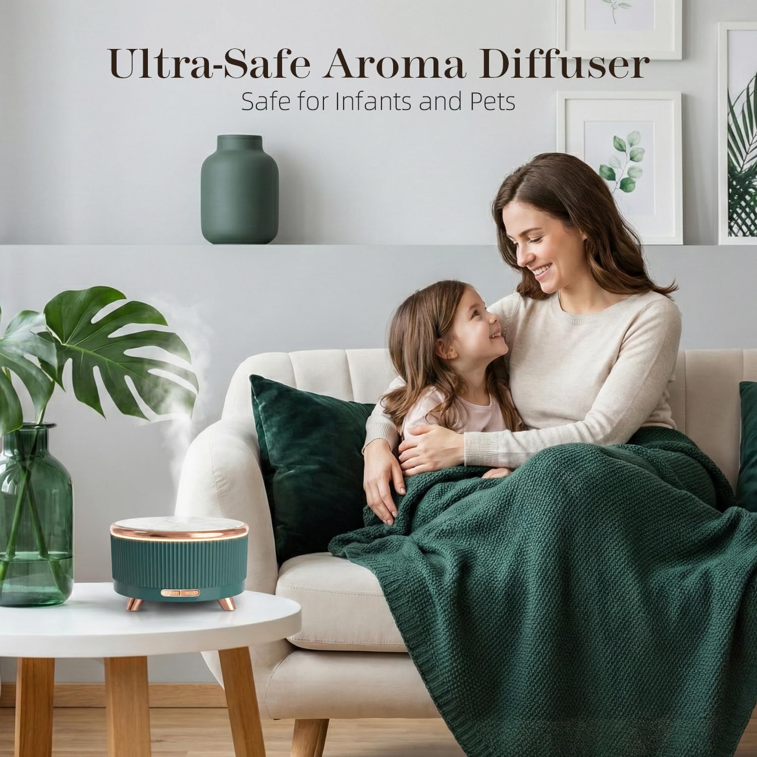 Diffusore di oli essenziali da 500 ml: diffusore di aromi ad ultrasuoni con telecomando per spa, hotel, sala yoga, umidificatore per camera da letto, con luci notturne a 7 colori e spegnimento