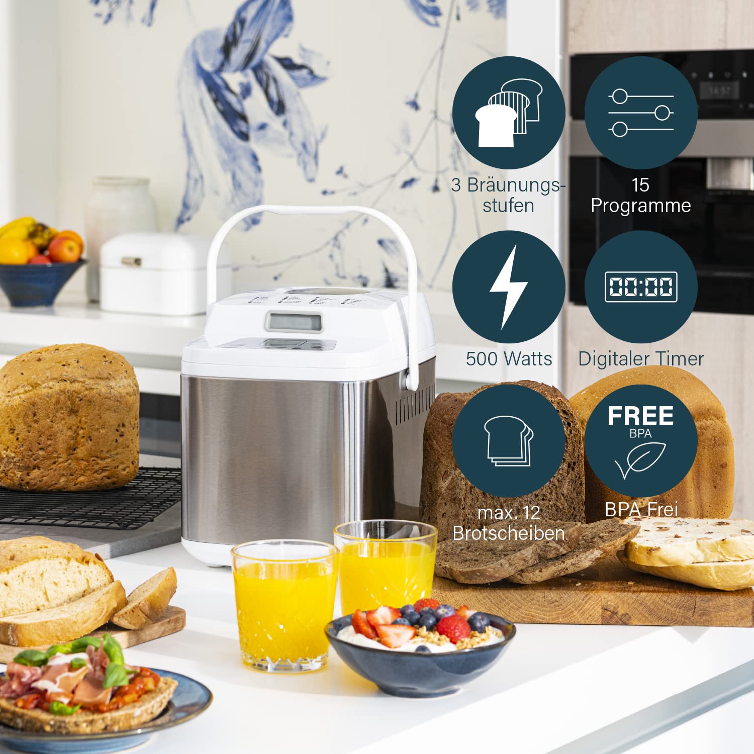 Princess 152007 – Deluxe Brotbackautomat – Glutenfreies Programm