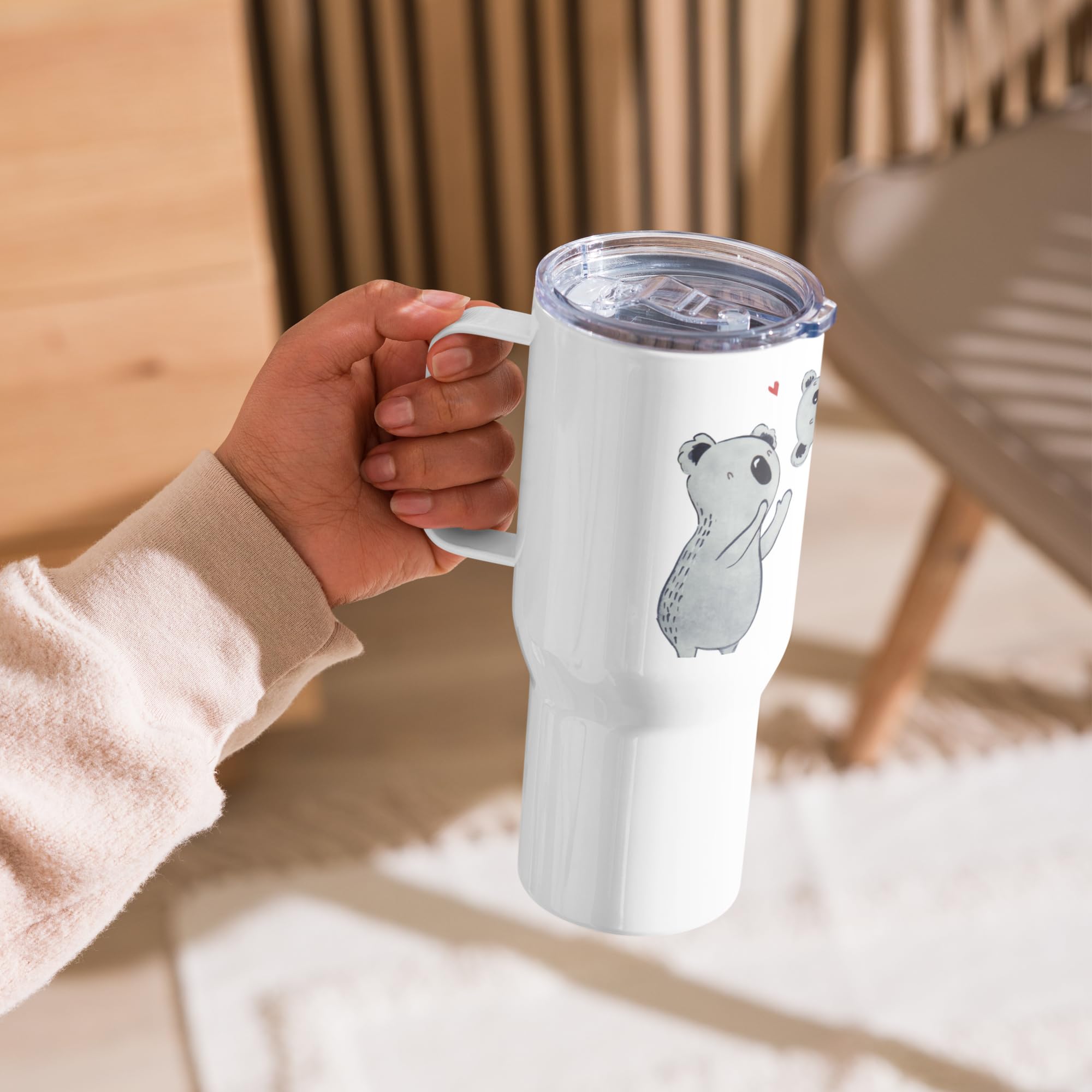 Mr. & Mrs. Panda Kaffee-to-go-Becher Koalas Feiern - Geschenk, thermosbecher, Koala, Geburtstag, Großer Thermobecher, Happy Birthday, Edelstahl Tasse, Thermos-Becher, Teetasse, Herz, Party