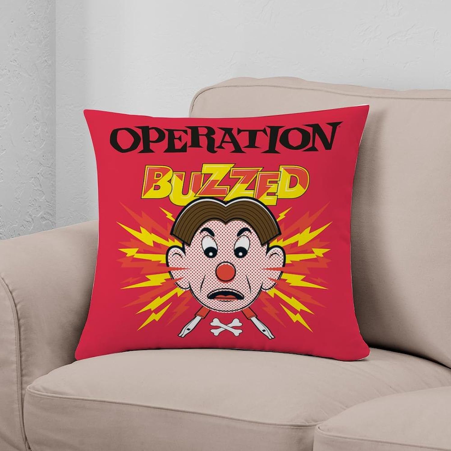 CafePress Operation Buzzed Square Pillow, Decorative Accent Pillow Woven
