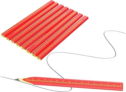 Miniatura 3 de KR. LIF 8 PCS Carpenter Pencils Construction Pencil, Carpenter Marking Pencil for Woodworking Concrete Scriber Marking Tool
