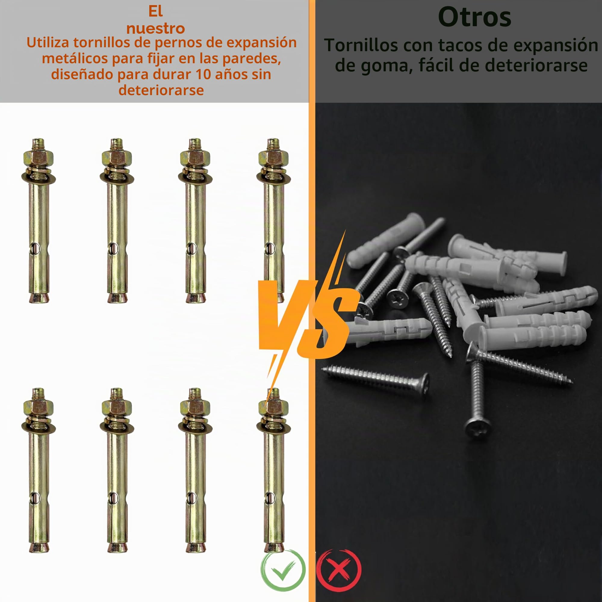 UNHO Soporte TV Pared Extensible 55-100 Pulgadas | Doble Brazo Extensible y Giratorio de Acero Aleado Giro lateral 30°, Carga Máxima 120 kg, VESA 200x200 - 800x600 mm